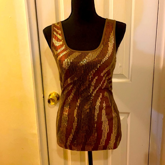 Express Sequined Tank Top - Picture 1 of 4